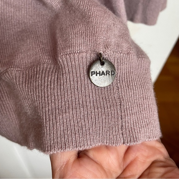 Phard Tunic V-neck Block Sequin Sweater - Picture 3 of 10